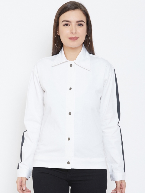 

Rider Republic Women White Solid Tailored Jacket
