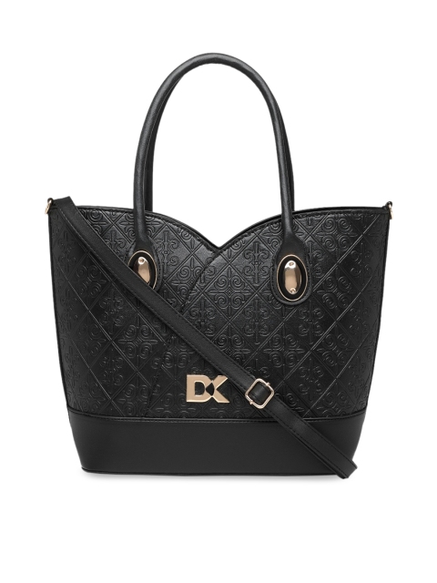

Diana Korr Black Textured Handheld Bag
