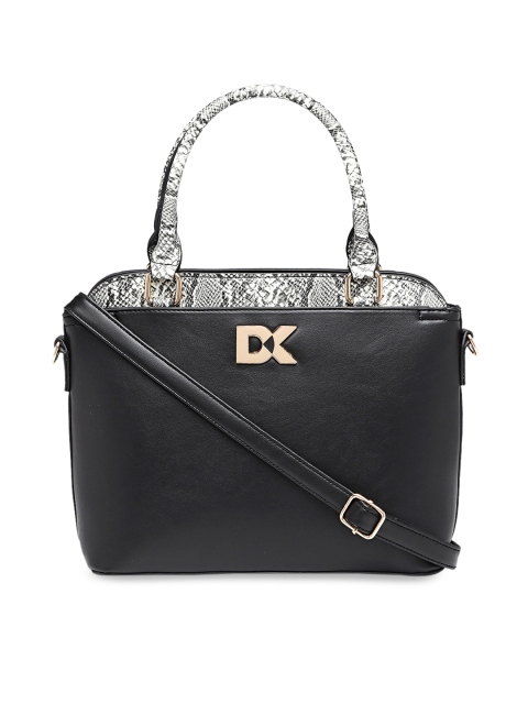 

Diana Korr Black Animal Printed Handheld Bag