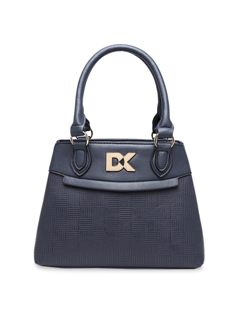 

Diana Korr Blue Textured Handheld Bag