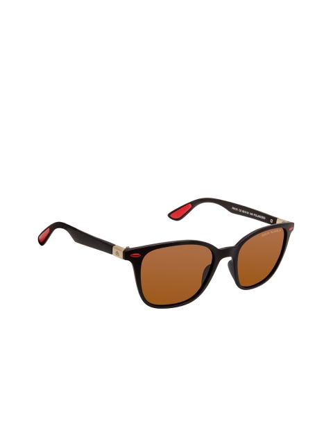 

David Blake Unisex Polarised and UV Protected Wayfarer Sunglasses NSGDB1949x, Brown
