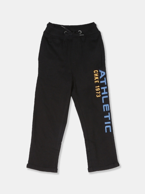 

Cherokee Boys Black Solid Track Pants