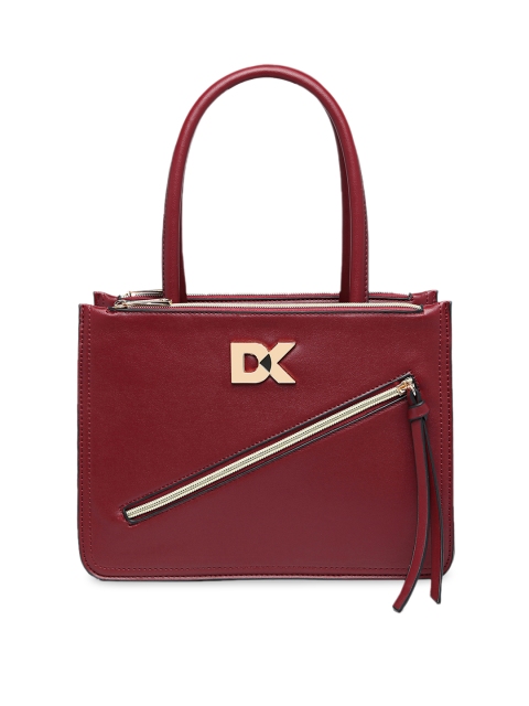 

Diana Korr Maroon Solid Handheld Bag