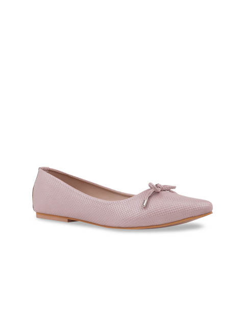 

TRENDS & TRADES Women Pink Textured Ballerinas