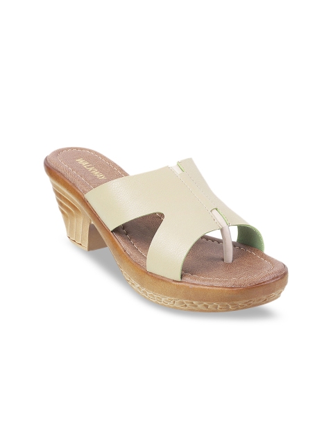 

WALKWAY Women Beige Solid Heels