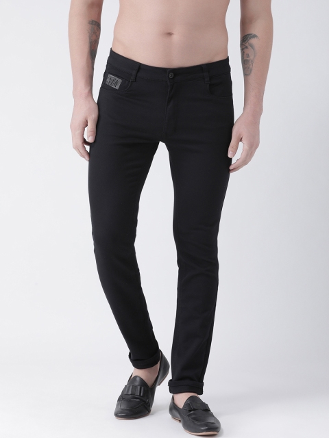

Rex Straut Jeans Men Black Slim Fit Mid-Rise Clean Look Stretchable Jeans