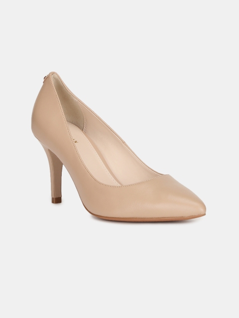 

Cole Haan Women Beige Solid Leather Pumps