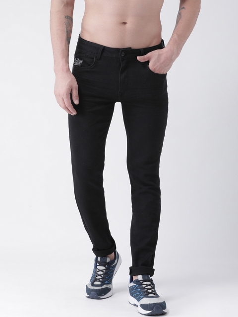 

Rex Straut Jeans Men Black Slim Fit Mid-Rise Clean Look Stretchable Jeans
