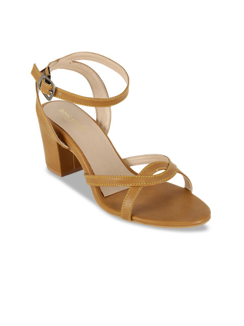 

SCENTRA Women Tan Brown Solid Block Heels