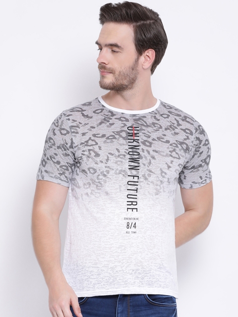 

Monte Carlo Men Grey Printed Round Neck T-shirt