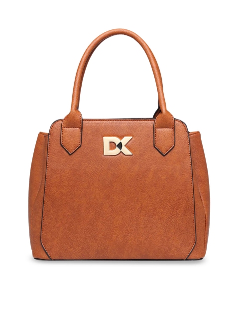 

Diana Korr Tan Brown Solid Handheld Bag