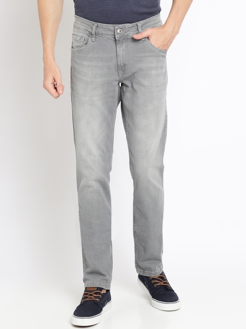 

Crocodile Men Grey Slim Fit Mid-Rise Clean Look Stretchable Jeans
