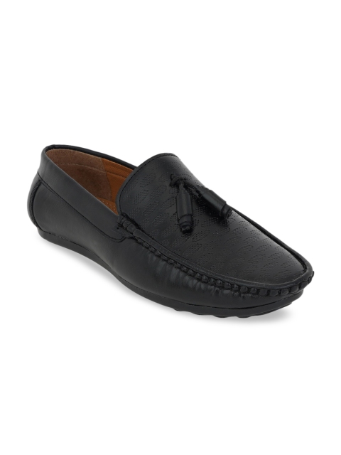 

Kielz Men Black Solid Formal Loafers