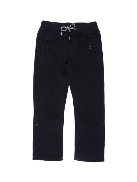 

Pantaloons Junior Boys Navy Blue Regular Fit Solid Regular Trousers