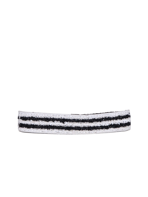 

Diwaah Women White & Black Embellished Belt