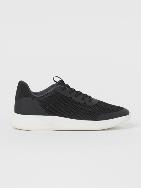 

H&M Men Black Mesh Trainers