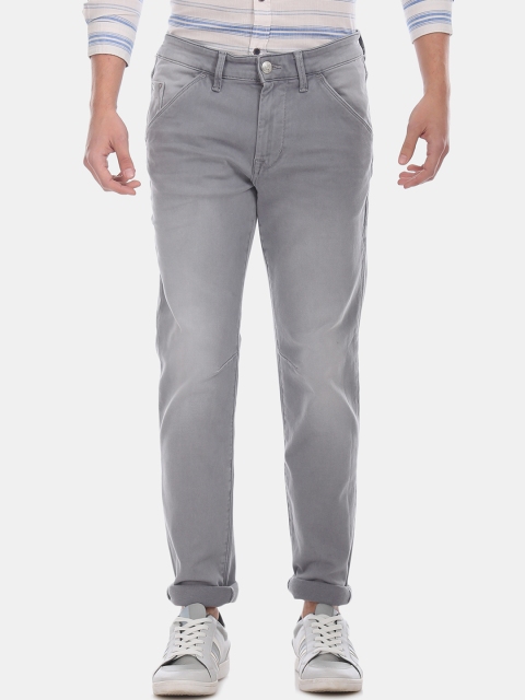 

U.S. Polo Assn. Denim Co. Men Grey Slim Fit Mid-Rise Clean Look Stretchable Jeans