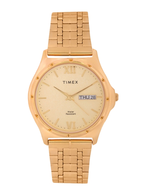 

Timex Men Gold-Toned Analogue Watch TW000BW08