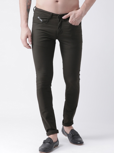 

Rex Straut Jeans Men Brown Slim Fit Mid-Rise Clean Look Stretchable Jeans