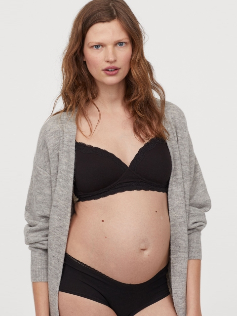 

H&M Women MAMA 5-Pack Hipster Sustainable Briefs, Black