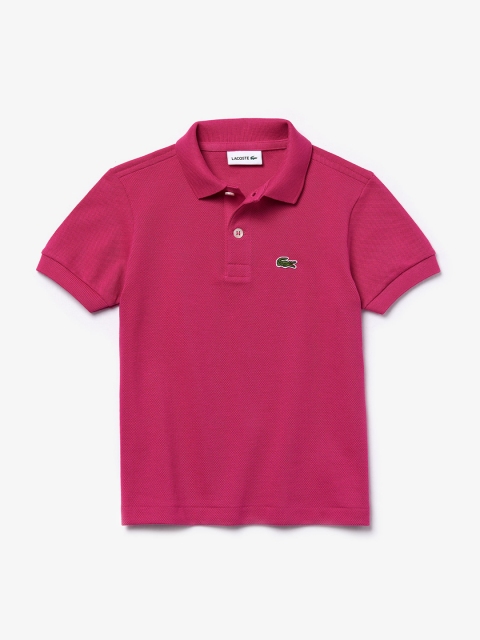 

Lacoste Boys Pink Solid Polo