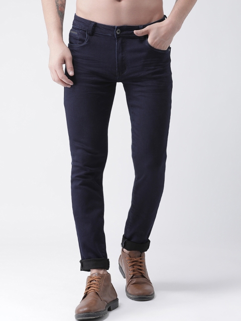 

Rex Straut Jeans Men Blue Slim Fit Mid-Rise Clean Look Stretchable Jeans