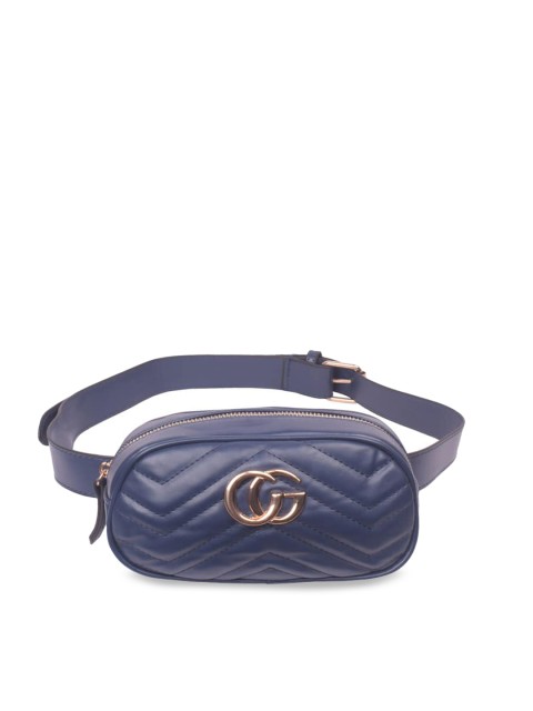 

Bagkok Blue Solid Waist Pouch