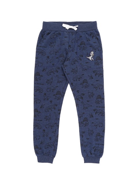 

Pantaloons Junior Boys Navy Blue Printed Slim-Fit Joggers