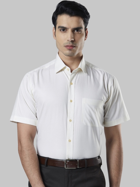 

Raymond Men Off-White Regular Fit Solid Formal Shirt