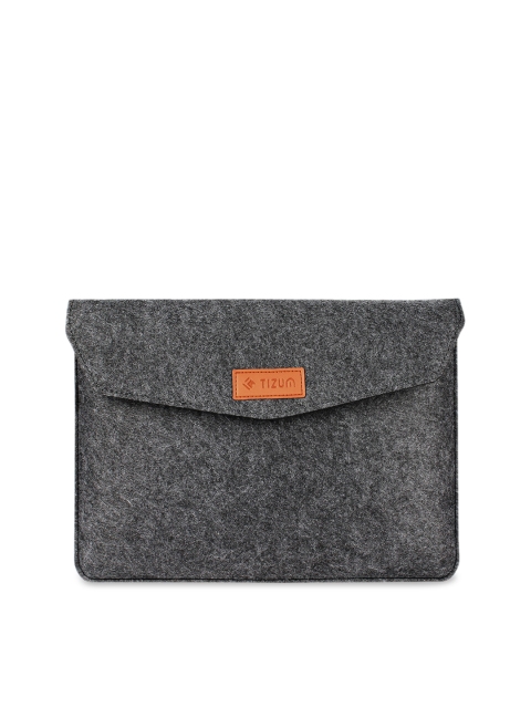 

Tizum Unisex Grey Textured Laptop Sleeve