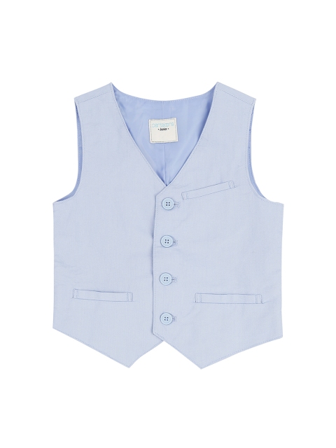 

Pantaloons Junior Boys Blue Solid Pure Cotton Waistcoat