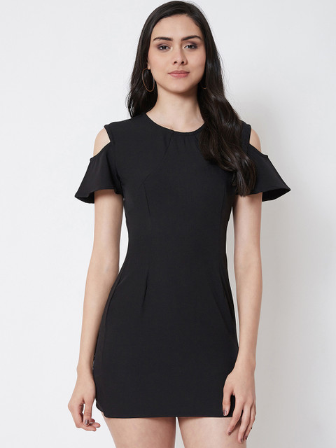 

Nun Women Black Solid Bodycon Dress