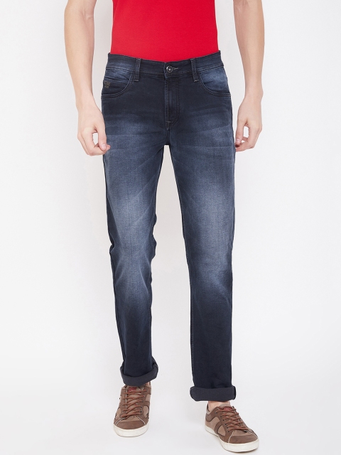 

Octave Men Navy Blue Regular Fit Mid-Rise Clean Look Jeans