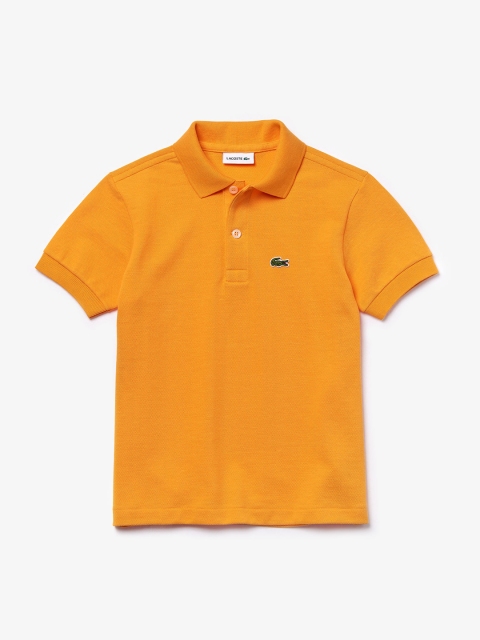 

Lacoste Boys Mustard Yellow Solid Polo