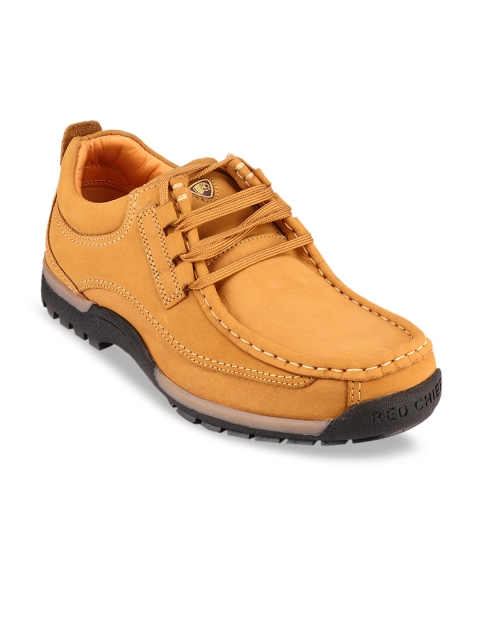 

Red Chief Men Tan Brown Solid Sneakers