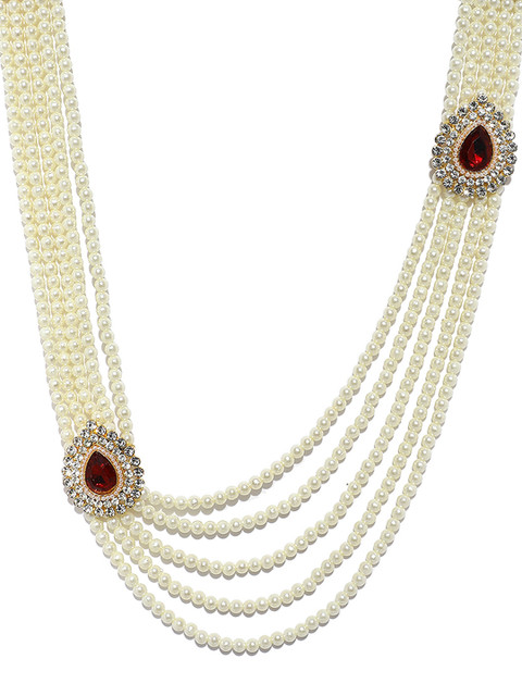 

DEVOILER Men Gold-Toned Layered Necklace