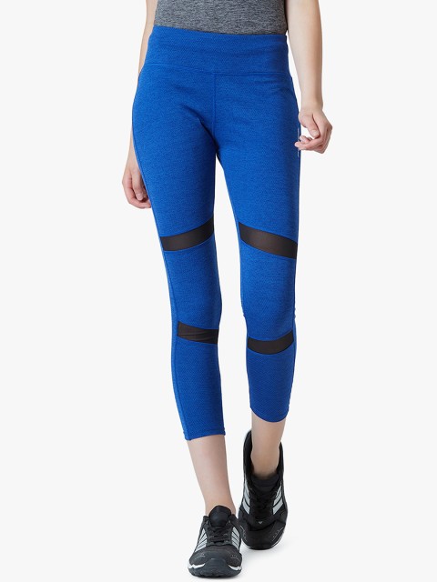 

PERF Women Blue Solid Tights