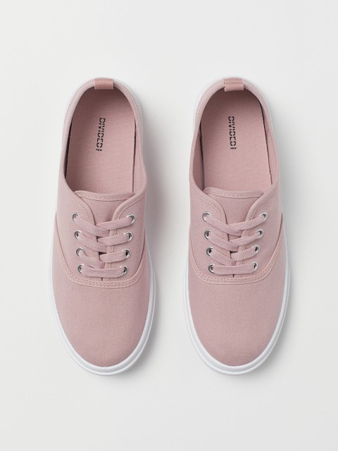 

H&M Women Pink Canvas trainers