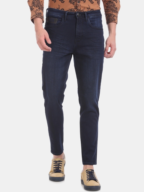 Ed Hardy Men Blue Slim Fit Mid-Rise Clean Look Stretchable Jeans