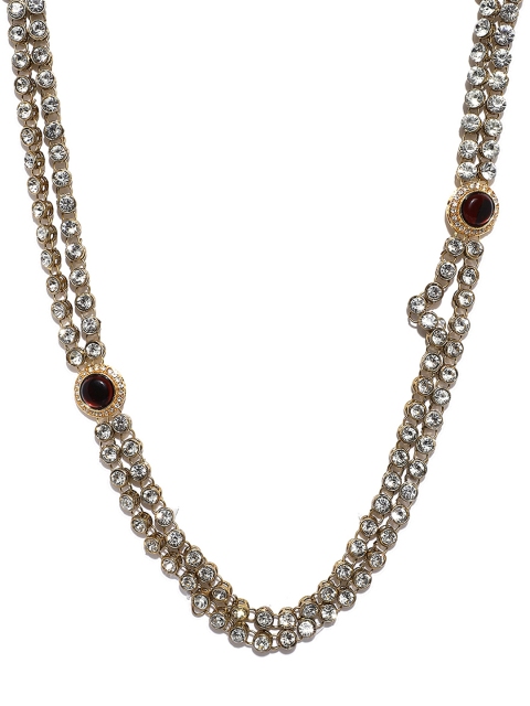 

DEVOILER Men Gold-Toned & Silver-Toned Layered Necklace