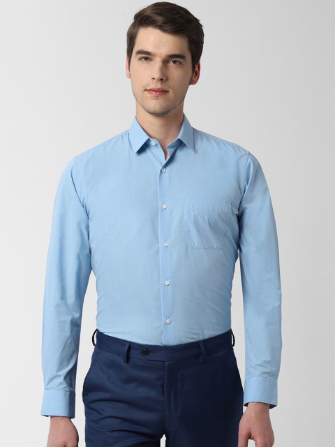 

Peter England Men Blue Regular Fit Solid Formal Shirt