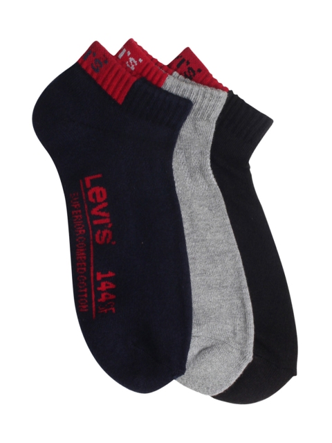 

Levis Men Pack of 3 Assorted Ankle-Length Socks