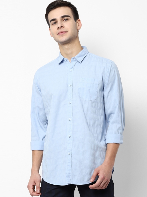 

Solly Jeans Co. Men Blue Regular Fit Solid Casual Shirt