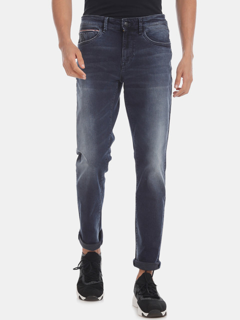 

U.S. Polo Assn. Denim Co. Men Blue Slim Fit Mid-Rise Clean Look Stretchable Jeans