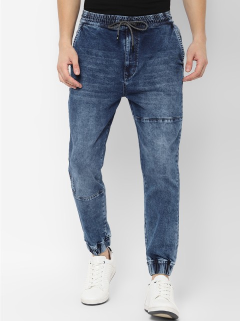 

SKULT by Shahid Kapoor Men Navy Blue Regular Fit Mid-Rise Clean Look Stretchable Jeans