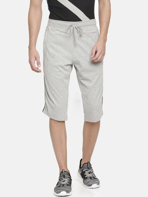 

Macroman M-Series Men Grey Melange Solid Regular Shorts