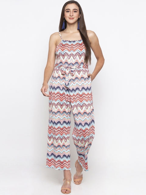 

Globus Women Multicoloured Printed Basic Jumpsuit, Multi