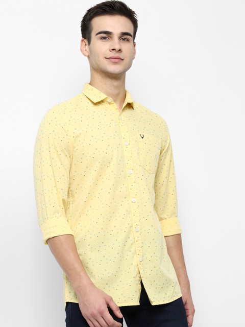 

Allen Solly Sport Men Yellow Regular Fit Printed Casual Shirt