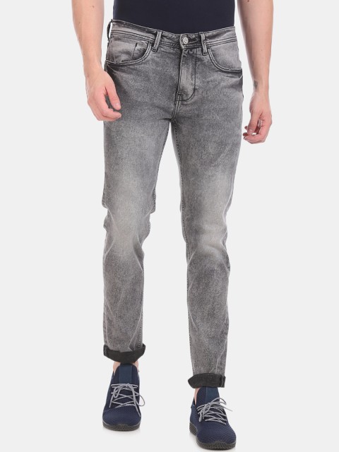

Ed Hardy Men Grey Slim Fit Mid-Rise Clean Look Stretchable Jeans