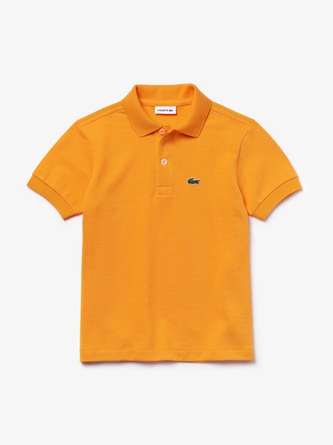 

Lacoste Boys Mustard Yellow Solid Polo